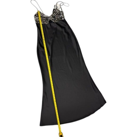 Zara Womens Slip Midi Dress Size XS Black Contrast Sequin Top 8741/269 NWT - Picture 16 of 16